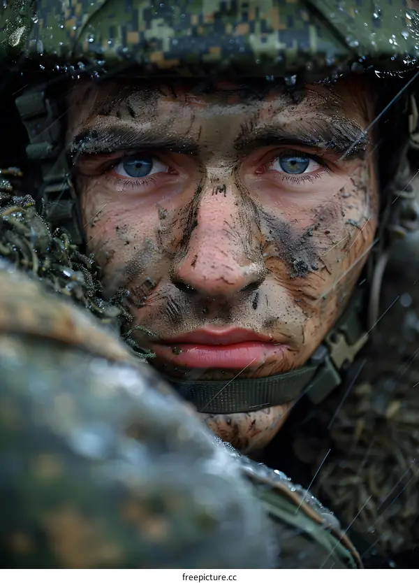 Portrait of a Russian soldier