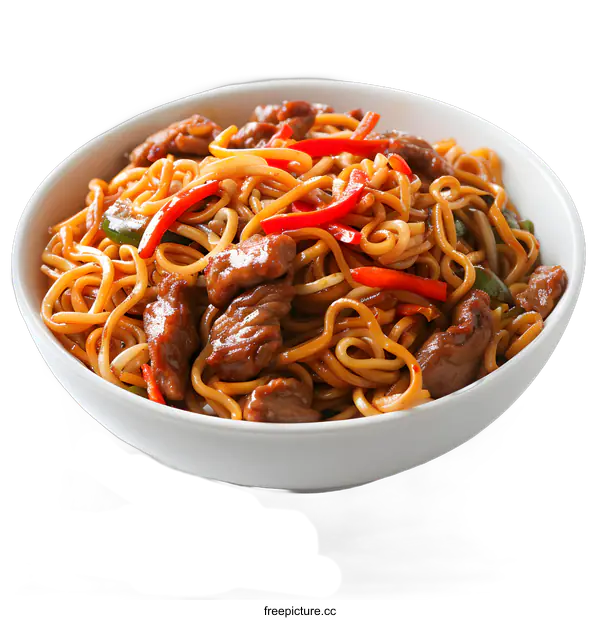 [Transparent Background PNG]Beef Lo Mein