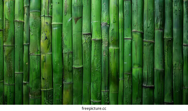 Green bamboo background texture
