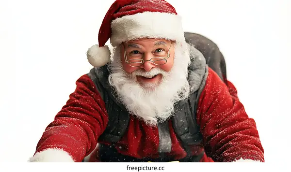 Santa Claus Smiling Close Up Photo
