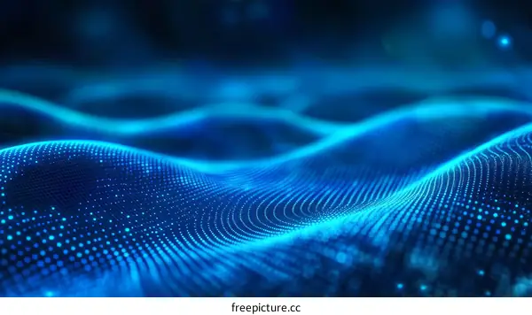 Abstract Digital Wave Technology Background
