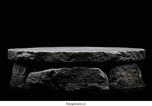 Dark Grey Stone Tabletop Display