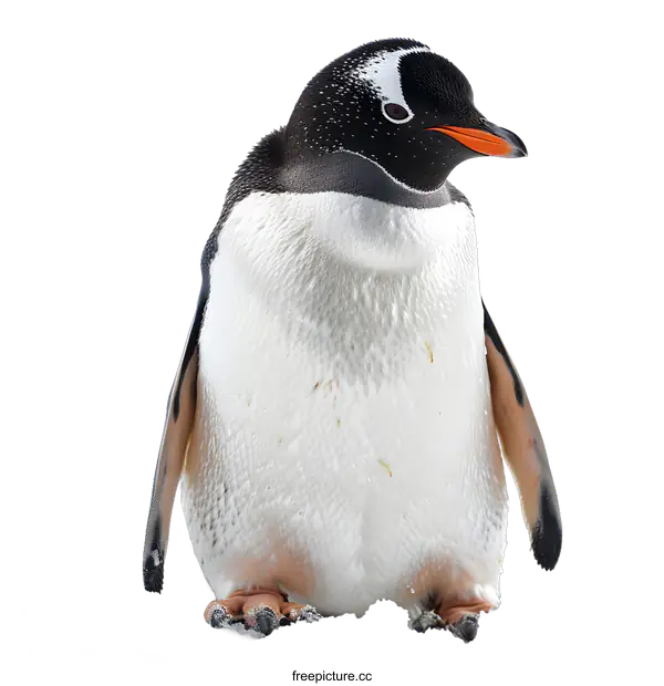 [Transparent Background PNG]Gentoo penguin