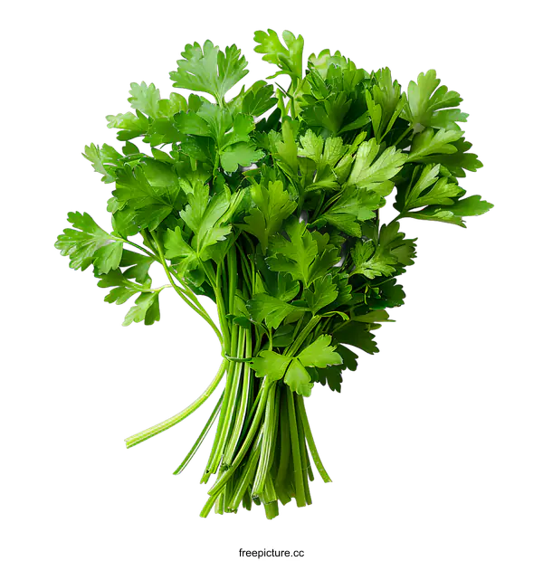 [Transparent Background PNG]A bunch of fresh parsley