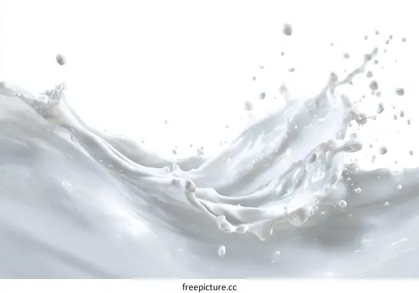 Milk Splash Art Abstract Image