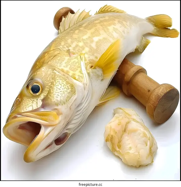 fish on white background