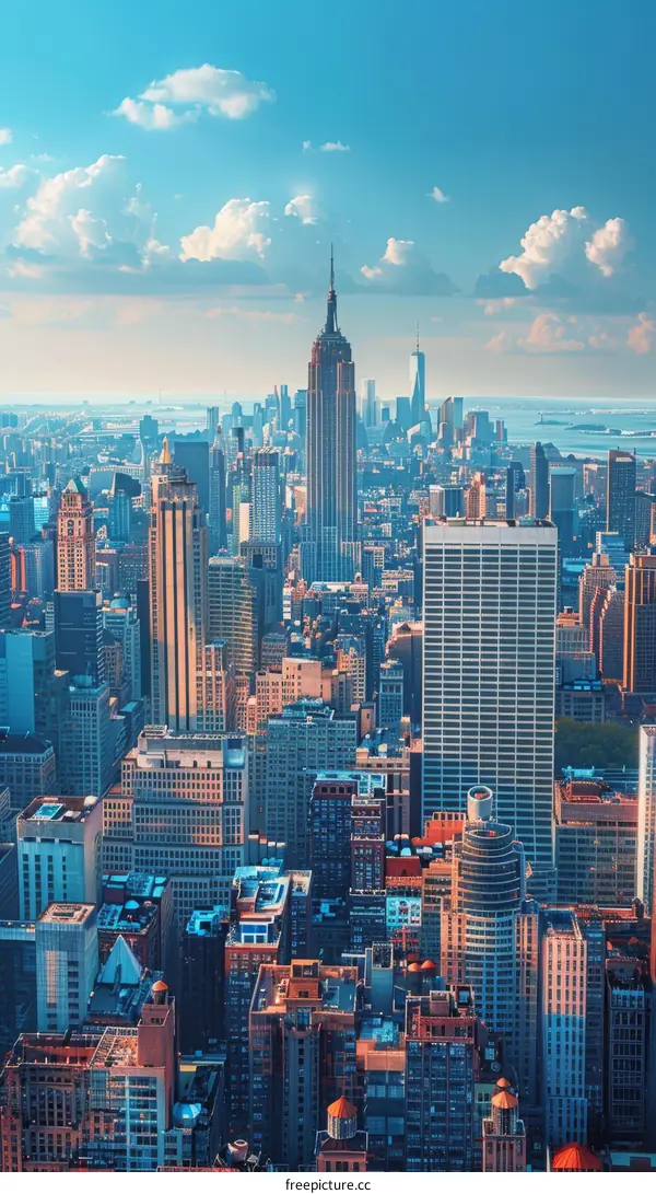 New York City Skyline Panoramic View