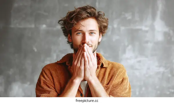 Close Up Portrait of a Caucasian Man