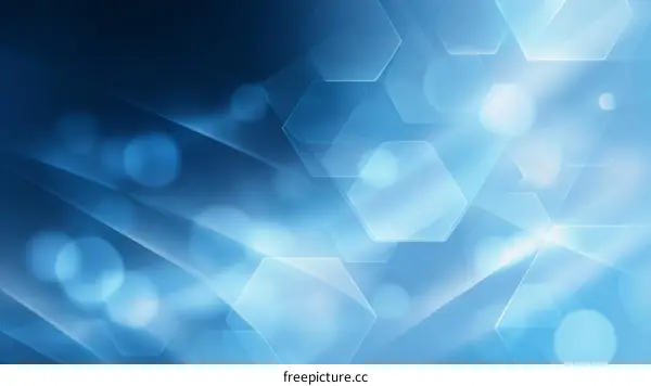 Abstract Blue Geometric Background Design
