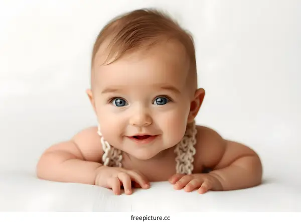 Portrait of a smiling baby