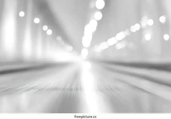 Abstract Blurred Gray-White Perspective View