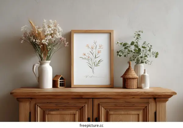 Floral Illustration Artwork for Home Decor