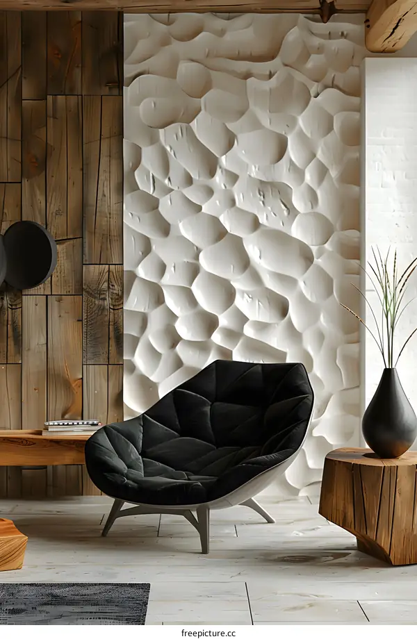 Embossed 3D Wall Panel for Interior Wall Decoration