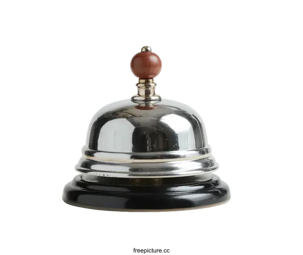 [Transparent Background PNG]Vintage Polished Metal Reception Bell