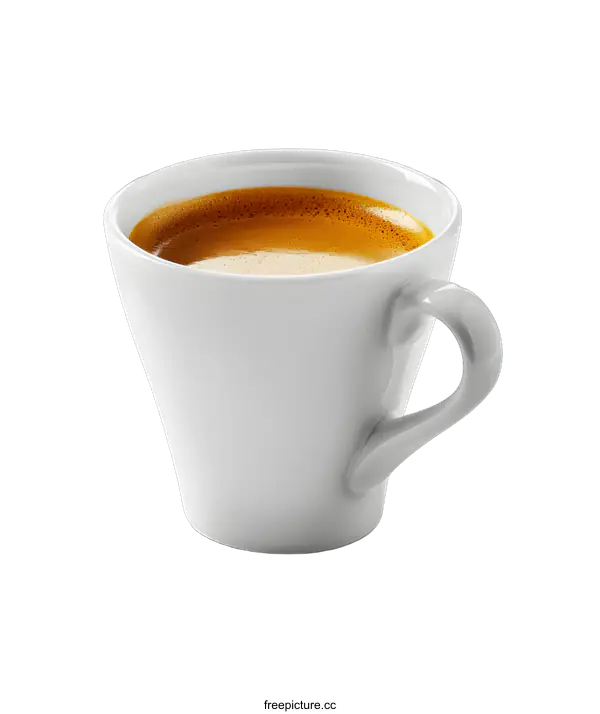 [Transparent Background PNG]Cup of Espresso Coffee on White Background