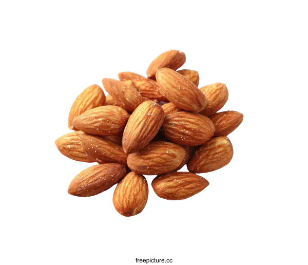 [Transparent Background PNG]Roasted Almonds Close-up Image