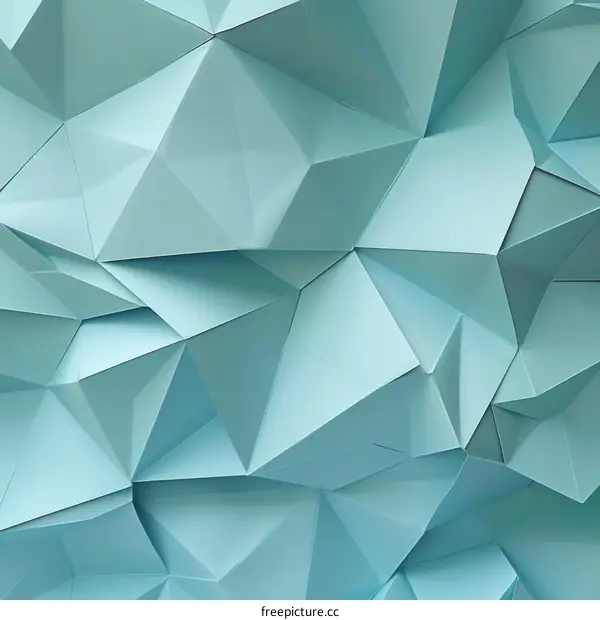 Blue 3D Origami Background