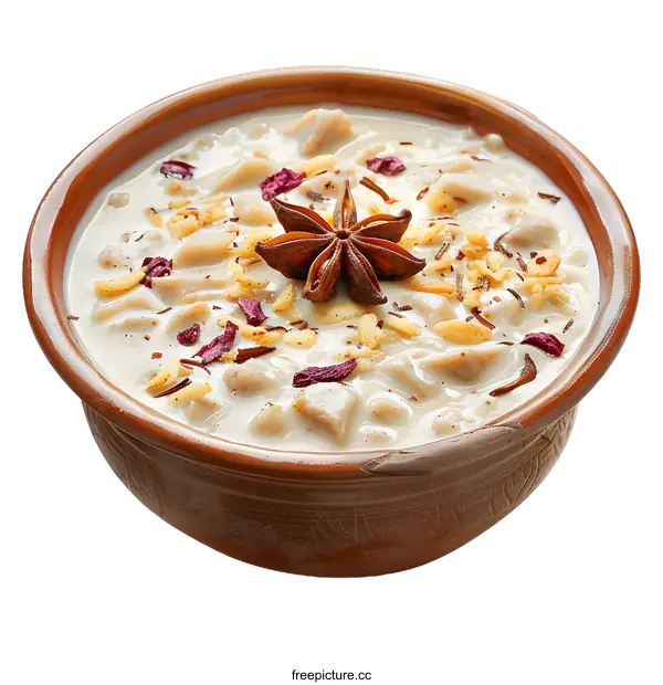 [Transparent Background PNG]Kheer, a traditional Indian dessert