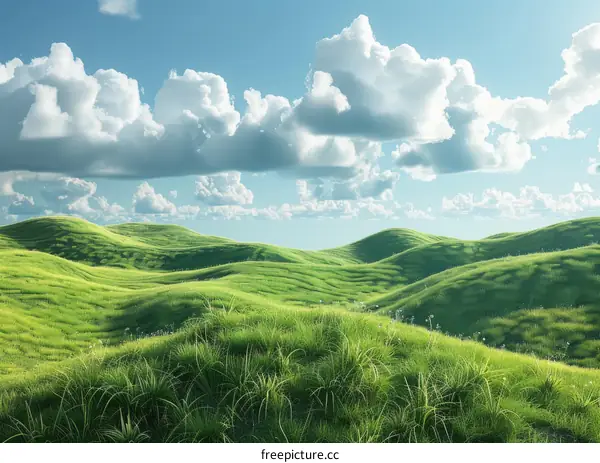 A Beautiful Landscape Under A Cloudy Sky