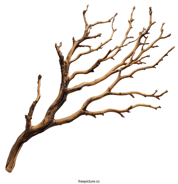 [Transparent Background PNG]Dried Branch Arrangement Isolated on White Background