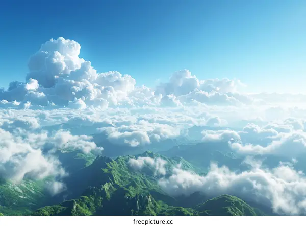 Marvelous Peak Views Above Celestial Clouds