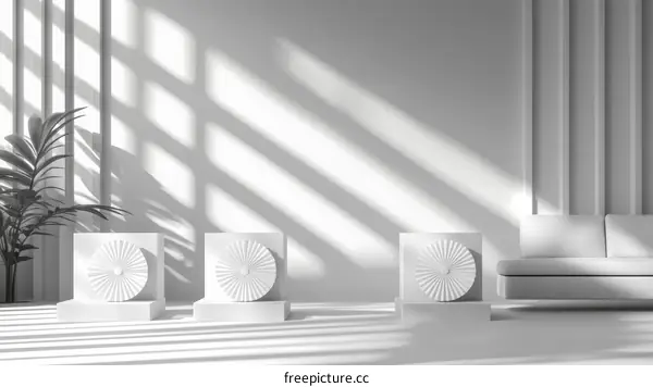 Modern Minimalist Interior Design Illustration