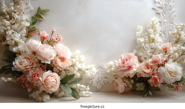 Elegant Floral Arrangement on Light Background