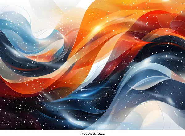 Wavy Multicolor Abstract