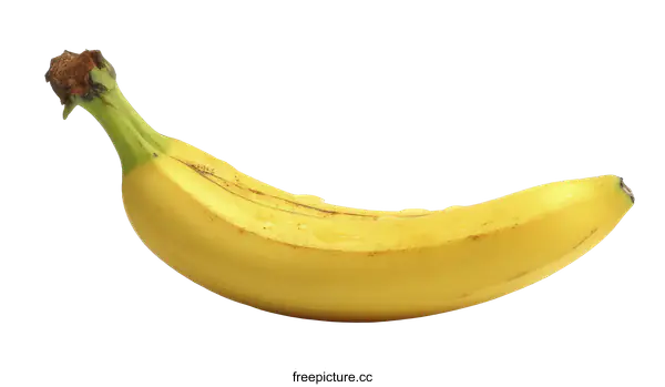 [Transparent Background PNG]Fresh Yellow Banana on White Background