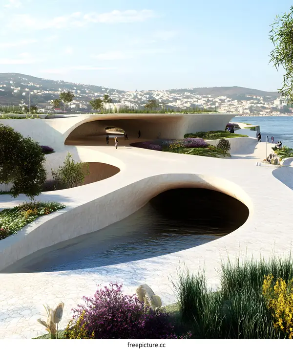 Modern Architectural Design of a Tunnel Structure Over Water