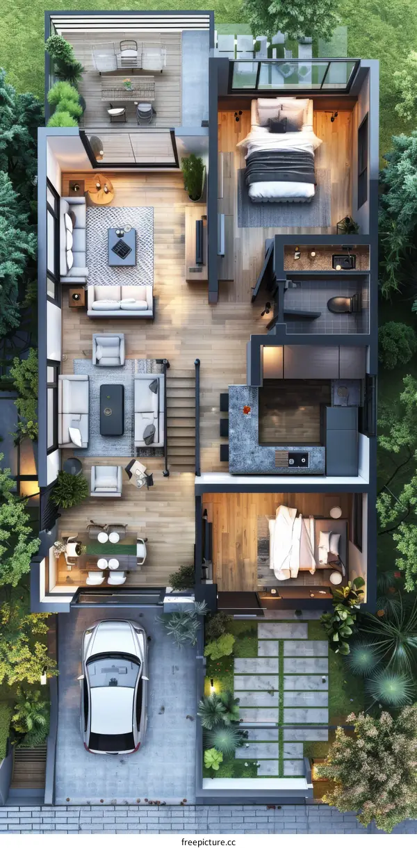 Modern House Floor Plan Design