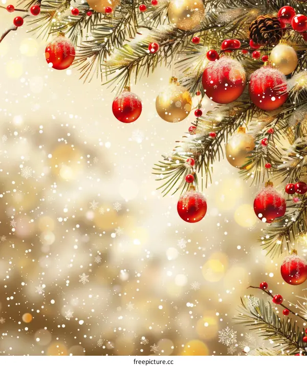 Christmas Tree Decorated for the Holiday Season