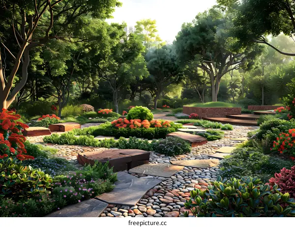 The landscape design效果图