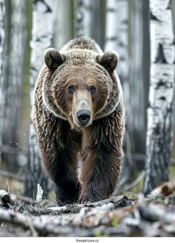 Grizzly Bear in the Boreal Forest