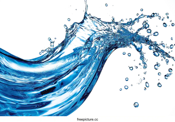 [Transparent Background PNG]Dynamic Water Splash and Flow