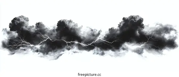 Storm Clouds with Lightning