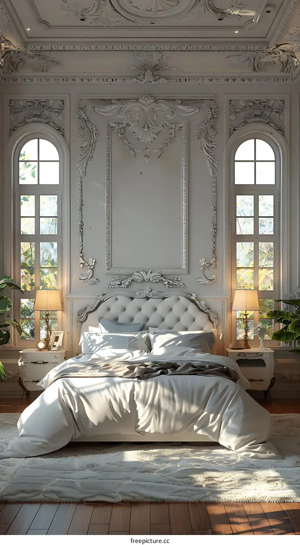 European-style luxury bedroom