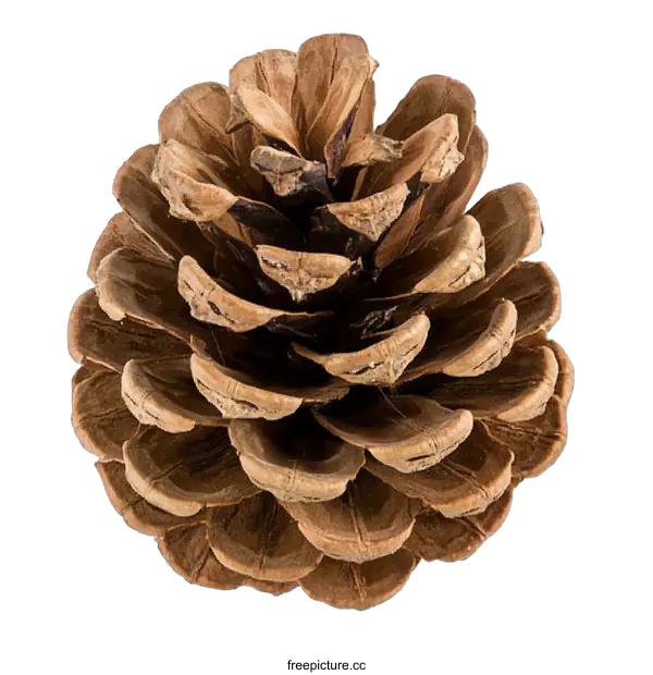 [Transparent Background PNG]Closeup of a Dried Pine Cone