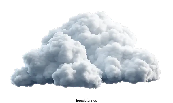 [Transparent Background PNG]Stunning Fluffy Cumulus Cloud Formation
