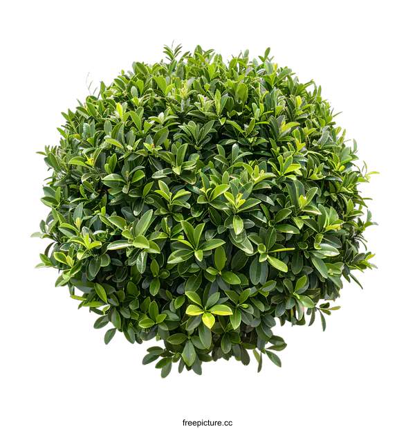 [Transparent Background PNG]Green Bush Isolated On White Background