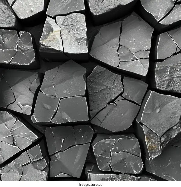 Dark cracked stone texture