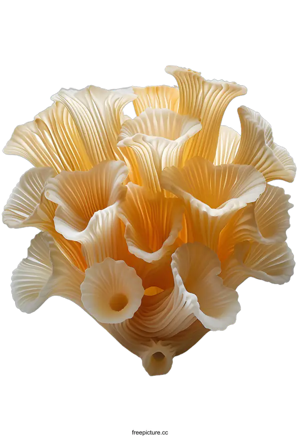 [Transparent Background PNG]Abstract Glass Sculpture in the Form of a Coral Reef