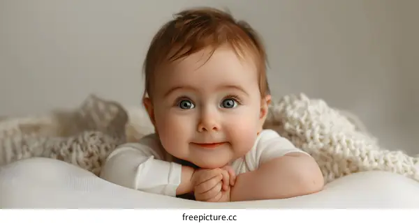 Portrait of a happy baby