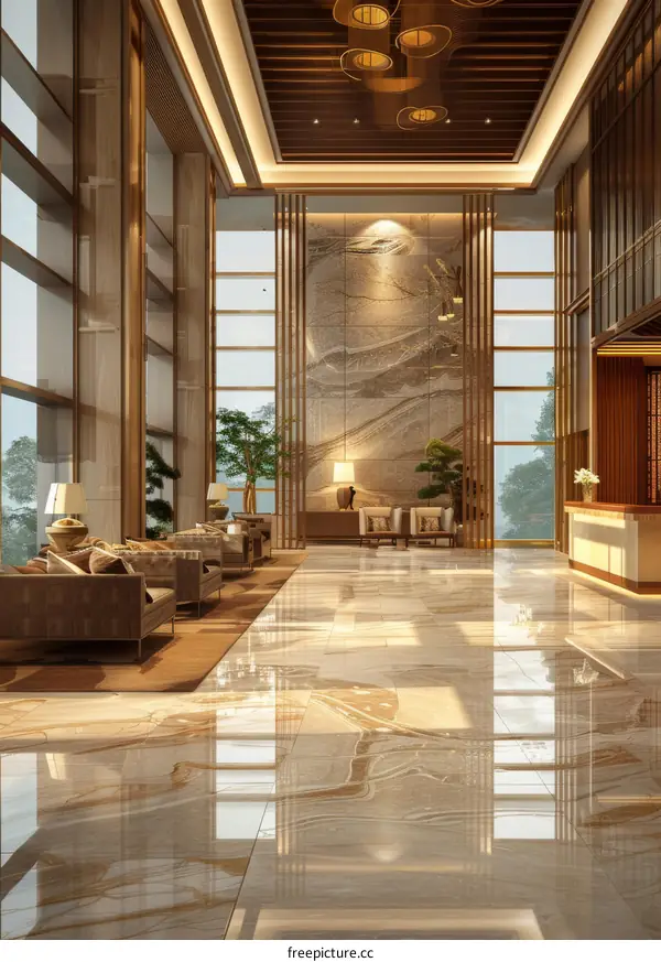 Luxury Hotel Lobby Interior Design