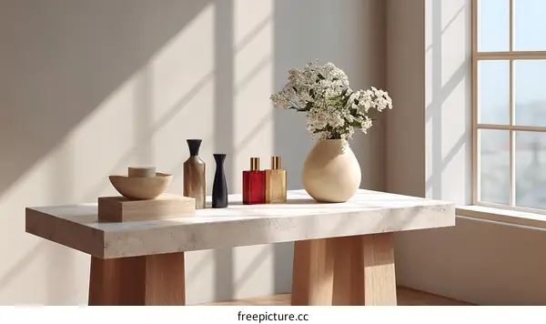 Modern Minimalist Home Decor Still Life