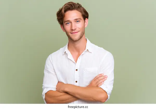 Studio Portrait of a Caucasian Man