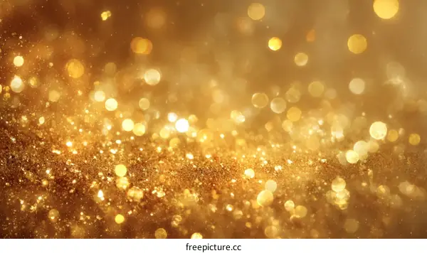 Golden Glitter Background for Festive Occasion