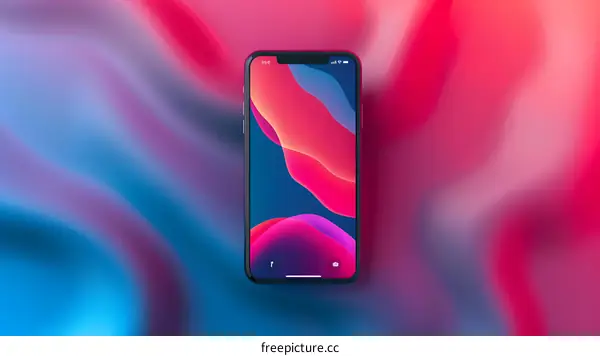 Abstract Phone Background With Gradient Colors
