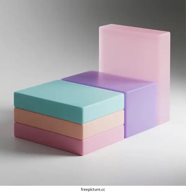 Colorful Soft Foam Blocks for Yoga and Fitness Exercises