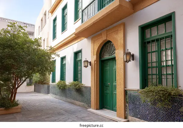 Charming Courtyard with Traditional Architecture